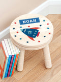 Treat Republic personalised rocket wooden stool - British product