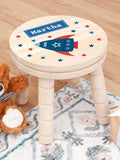 Treat Republic personalised rocket wooden stool - British product