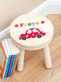 Treat Republic personalised wooden car stool, UK version