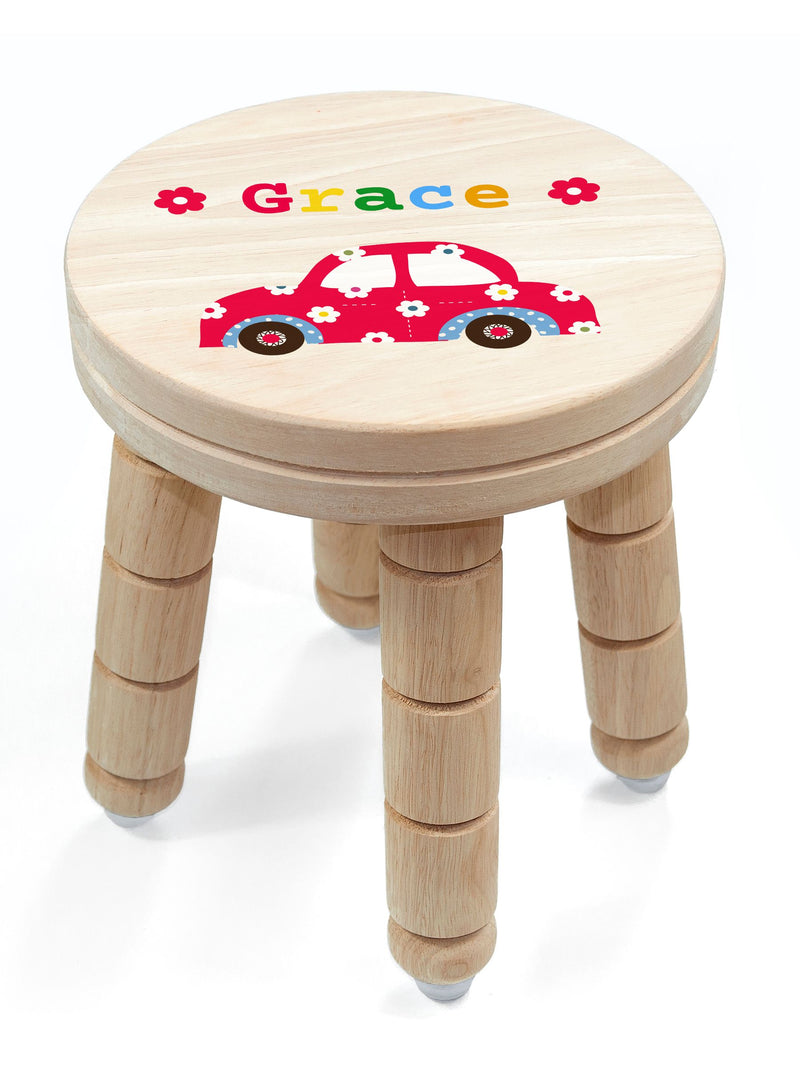 Treat Republic personalised wooden car stool, UK version