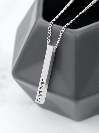 Next Treat Republic Men's Silver Tone Personalised Necklace with 23.5 Inch Chain- Buy online at McGrocer