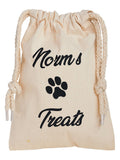 RUFF personalised dog treat bag - British product