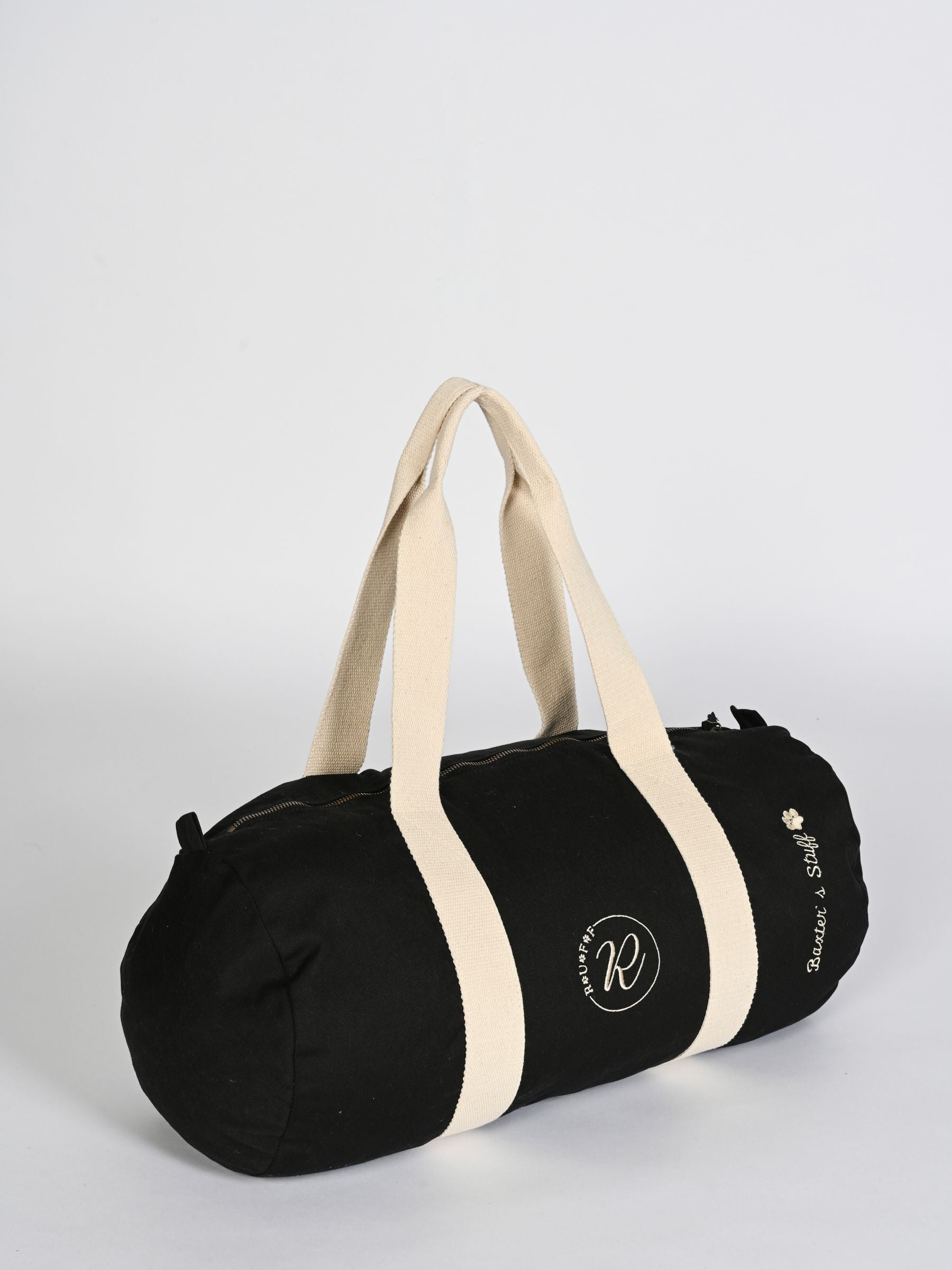 RUFF Personalised Grey Barrell Bag