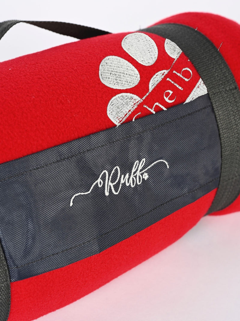 Personalised Travel Blanket by RUFF