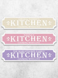 Loveabode personalised kitchen sign 50cm x 13cm (British brand)