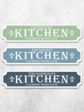 Loveabode personalised kitchen sign 50cm x 13cm (British brand)