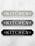 Loveabode personalised kitchen sign 50cm x 13cm (British brand)