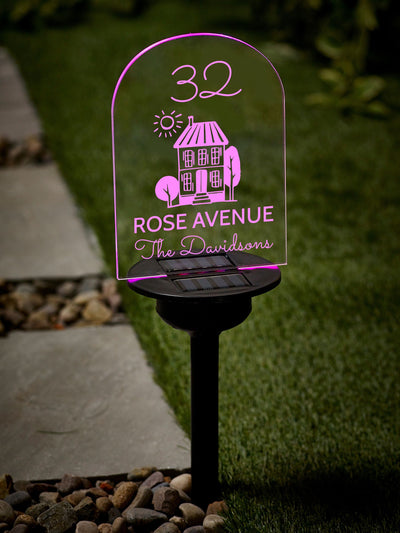 Next Loveabode Personalised Solar Garden Stake Light- Buy online at McGrocer