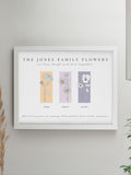 PMC Flower of the Month Framed Print A4, imported from the UK
