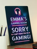 PMC personalised I'm gaming metal sign 19.4x30.5cm, imported from the UK