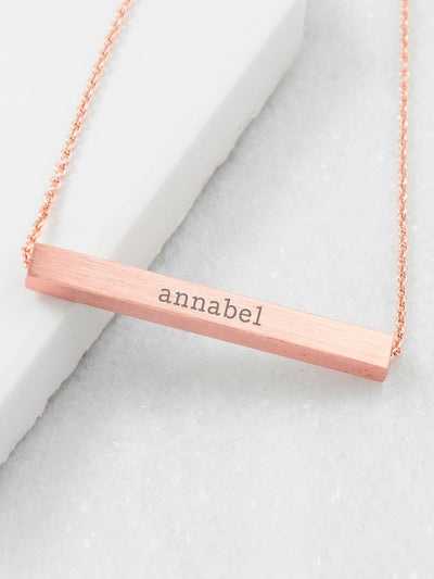 Treat Republic Gold Ton Personalisierte Halskette