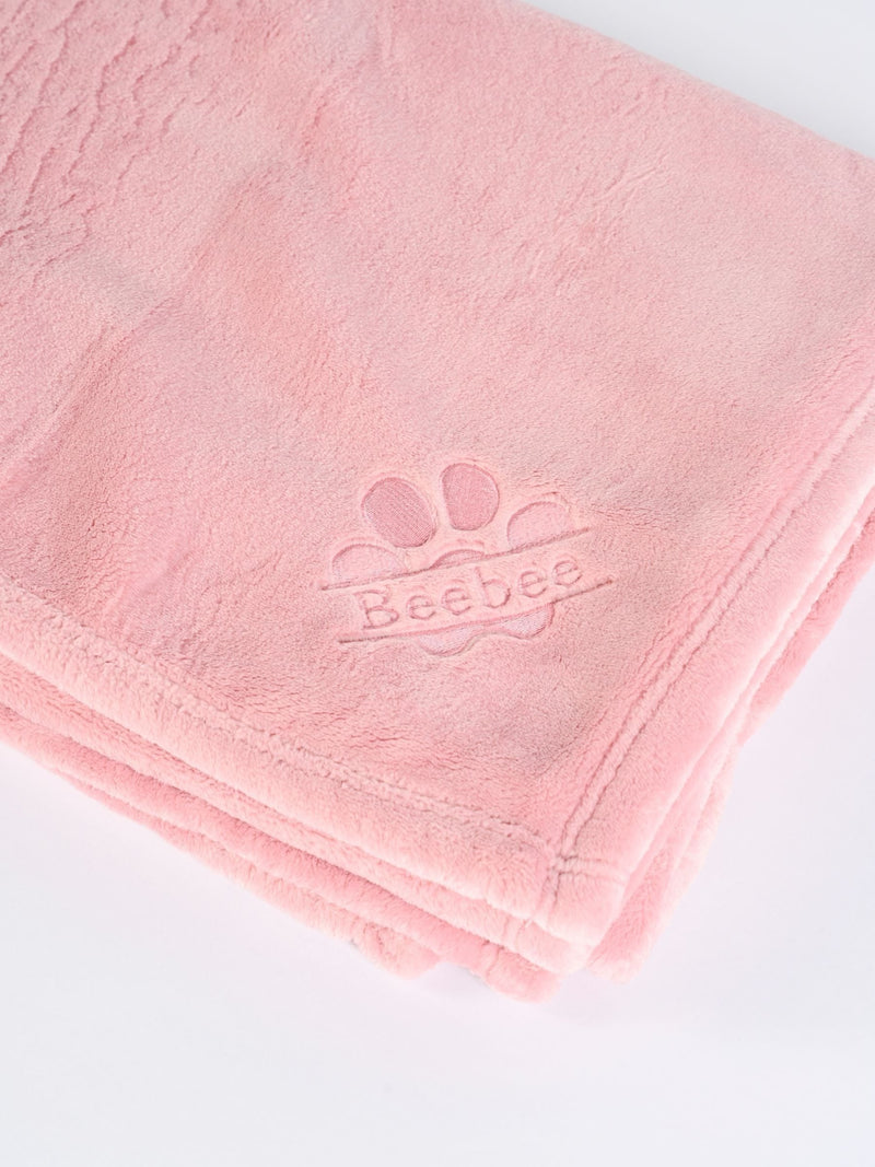 RUFF personalised plush dog blanket (British brand)