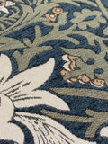 Morris & Co Snakeshead jacquard chenille piped cushion 55cm - British product