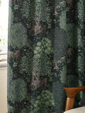 Morris & Co Green The Brook jacquard curtains 117x137cm, UK version