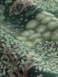 Morris & Co Green The Brook jacquard curtains 117x137cm, UK version