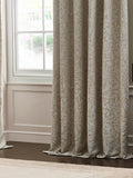 Morris & Co Acorn Tonal jacquard pencil pleat curtains (British brand)
