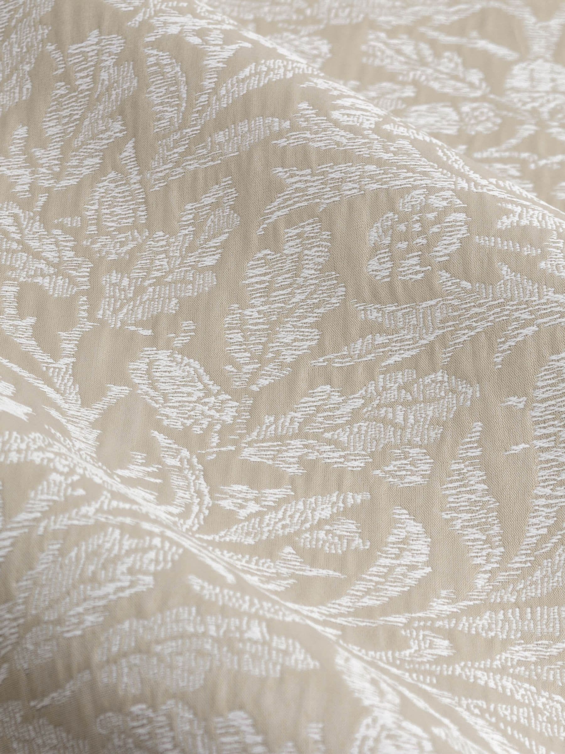 Morris & Co Acorn Tonal jacquard pencil pleat curtains (British brand)