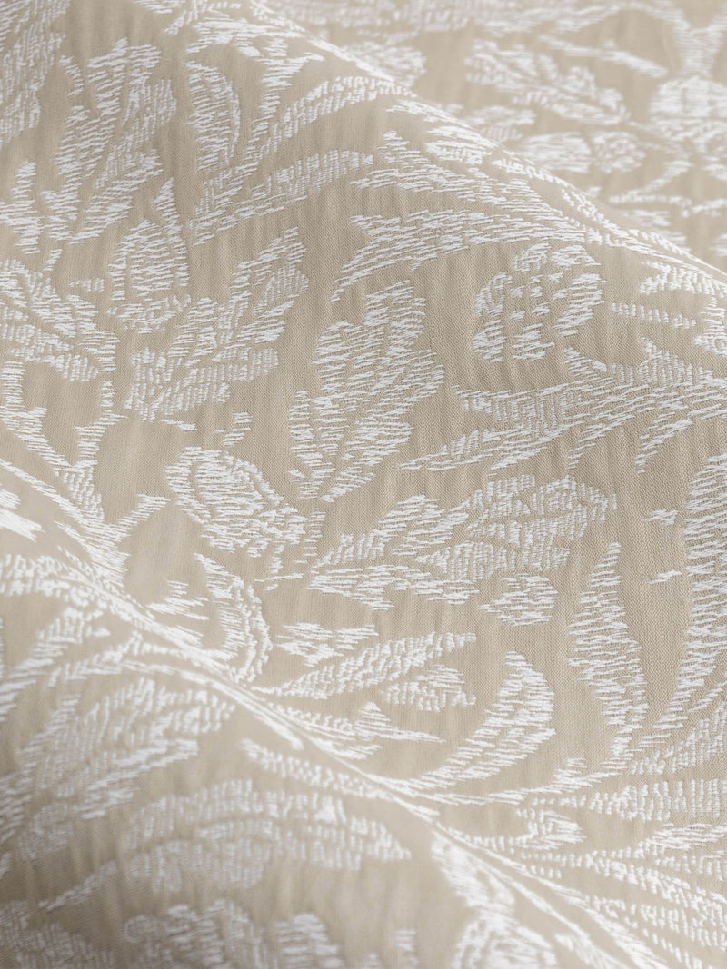 Morris & Co Acorn Tonal jacquard pencil pleat curtains (British brand)