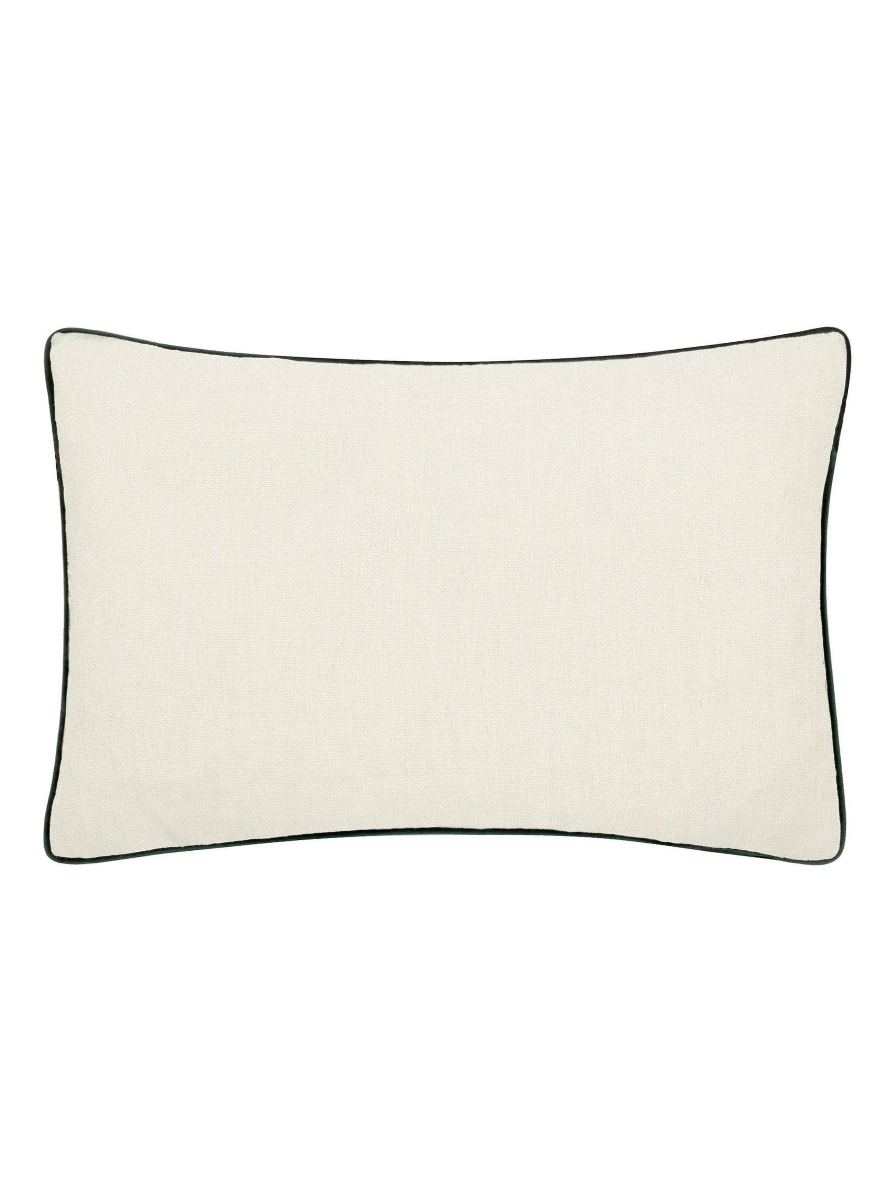 Morris & Co. embroidered Marigold piped cushion 60cm, imported from the UK