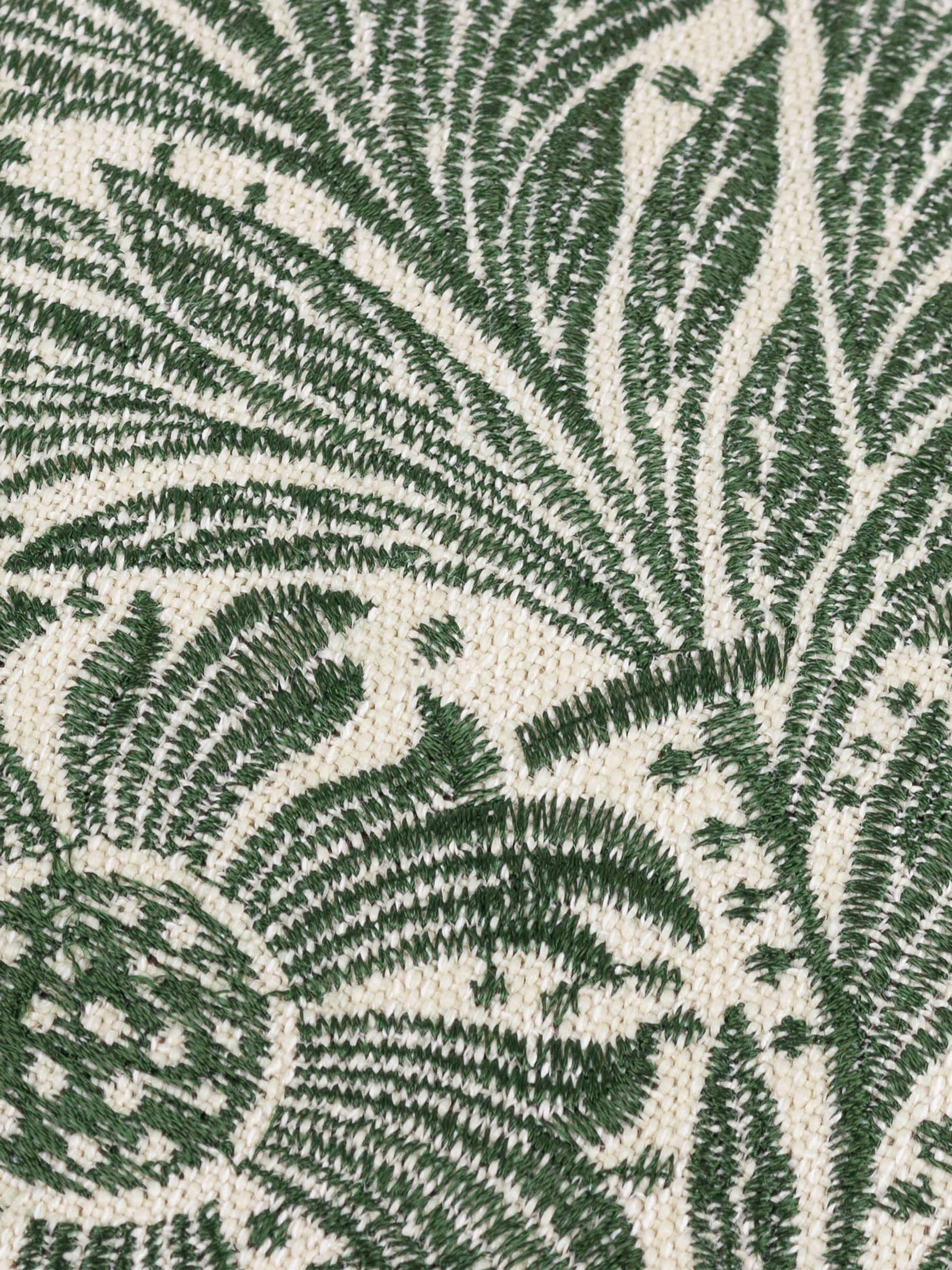 Morris & Co. embroidered Marigold piped cushion 60cm, imported from the UK