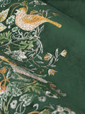 Morris & Co Green Strawberry Thief embroidered curtains (British brand)