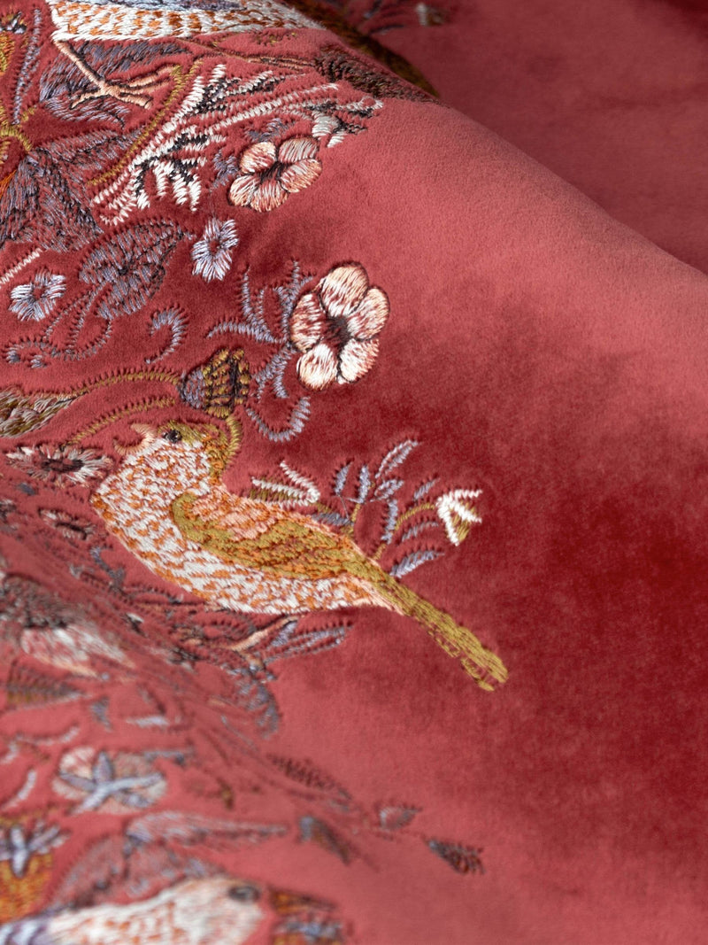 Morris & Co Strawberry Thief embroidered curtains 117x137cm, imported from the UK