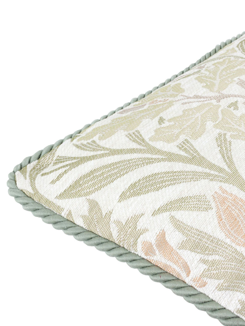 Morris & Co Acorn jacquard cushion stone sage 55cm, UK version