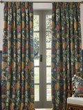 Morris & Co Indigo Berry Cray curtains 117cm (British brand)