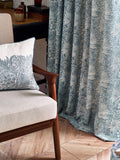 Morris & Co Indigo Marigold jacquard curtain 117x137cm, UK version