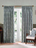 Morris & Co Indigo Marigold jacquard curtain 117x137cm, UK version