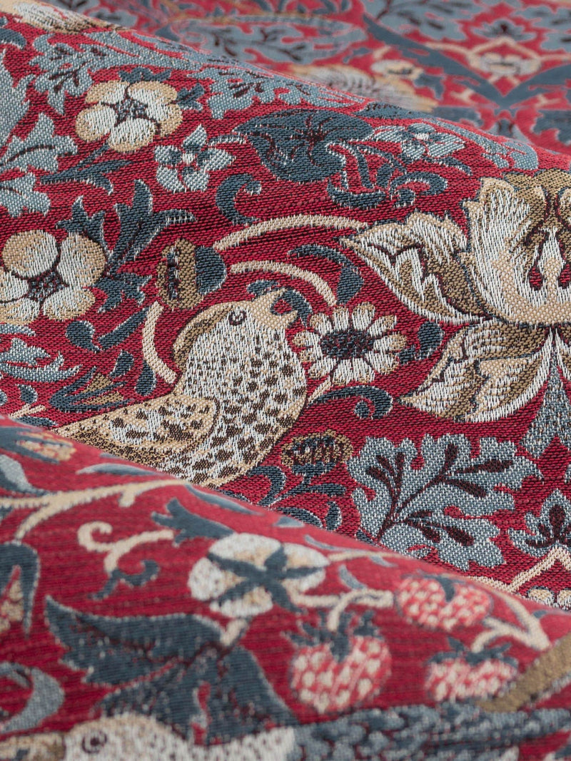 Morris & Co Strawberry Thief jacquard curtains 117x137cm, UK version