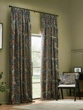 Morris & Co Indigo Seaweed curtains velvet 117x137cm, UK version