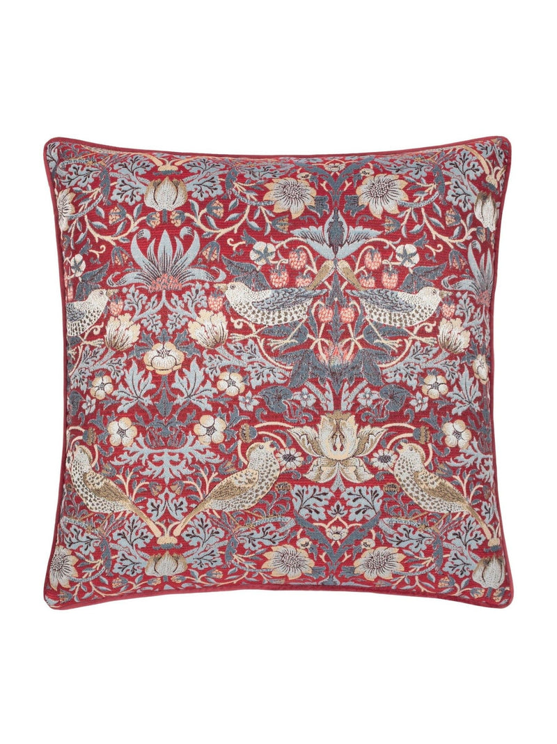 Morris & Co. Berry Strawberry Thief cushion 55cm - British product