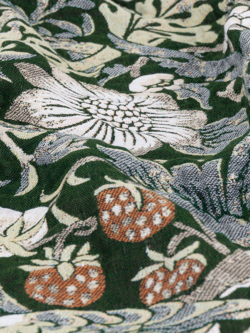 Morris & Co Strawberry Thief jacquard throw 170cm, UK version