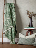 Morris & Co Marigold Jacquard throw - British product