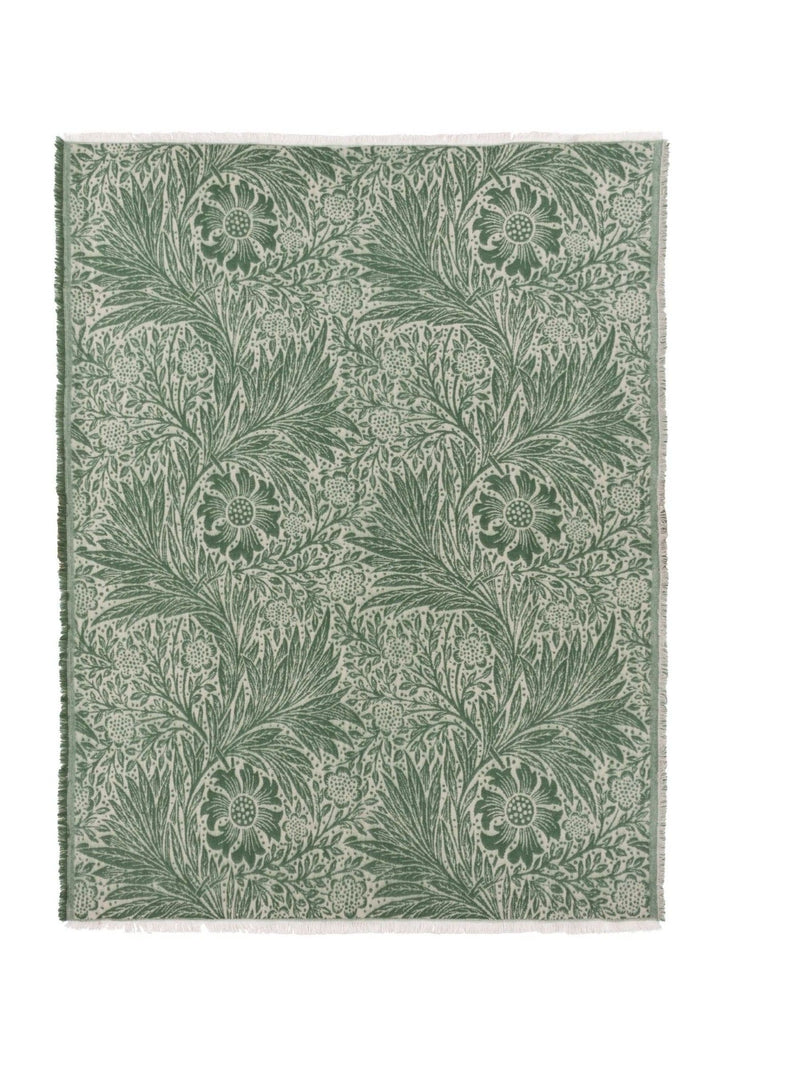 Morris & Co Marigold Jacquard throw - British product