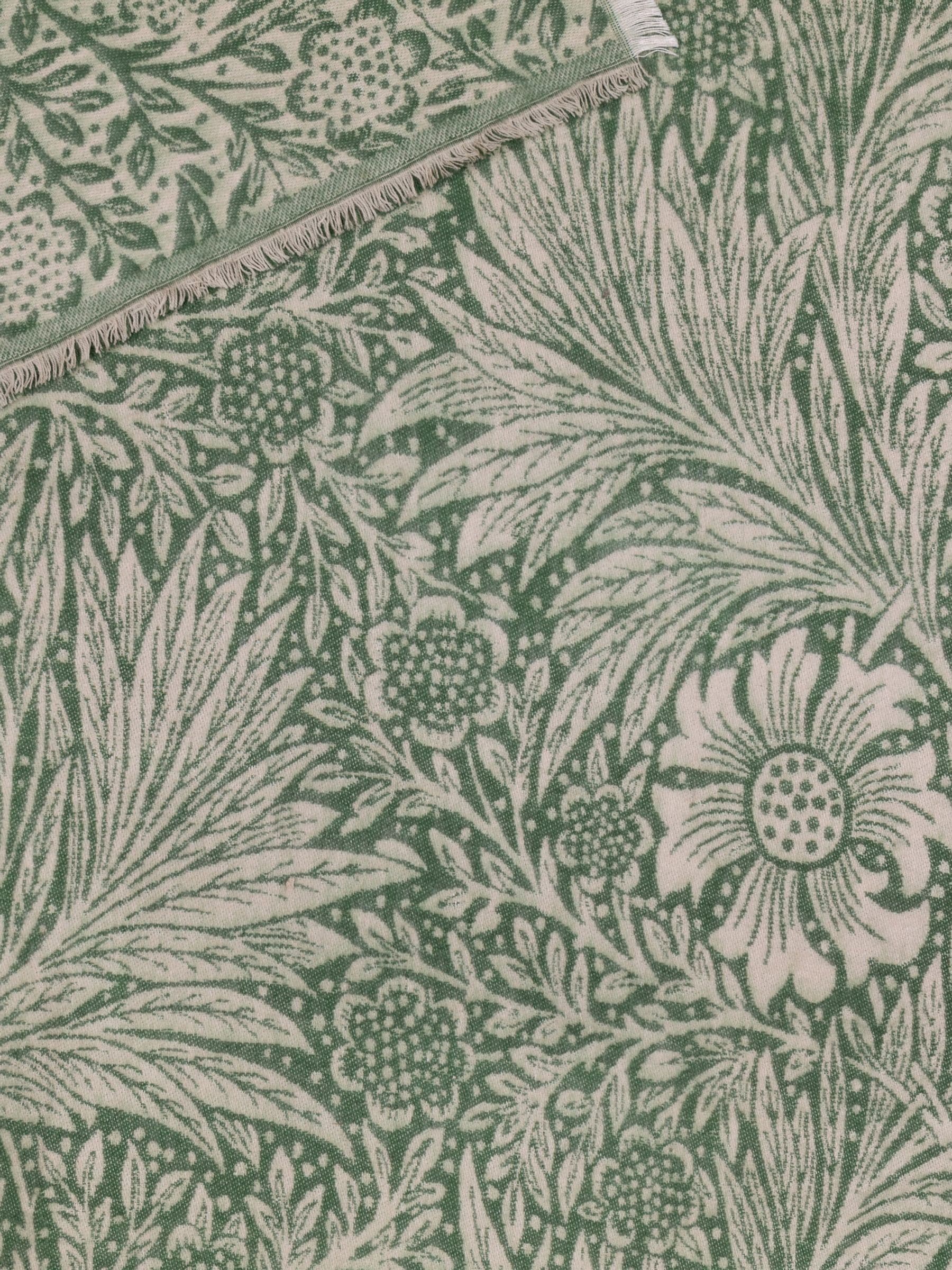 Morris & Co Marigold Jacquard throw - British product