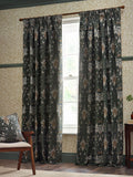 Morris & Co Snakeshead jacquard chenille pencil pleat curtain 117x137cm (British brand)