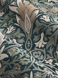 Morris & Co Snakeshead jacquard chenille pencil pleat curtain 117x137cm (British brand)