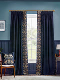 Morris & Co Indigo Strawberry Thief Embroidered Curtain 117x137cm (British brand)