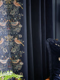 Morris & Co Indigo Strawberry Thief Embroidered Curtain 117x137cm (British brand)
