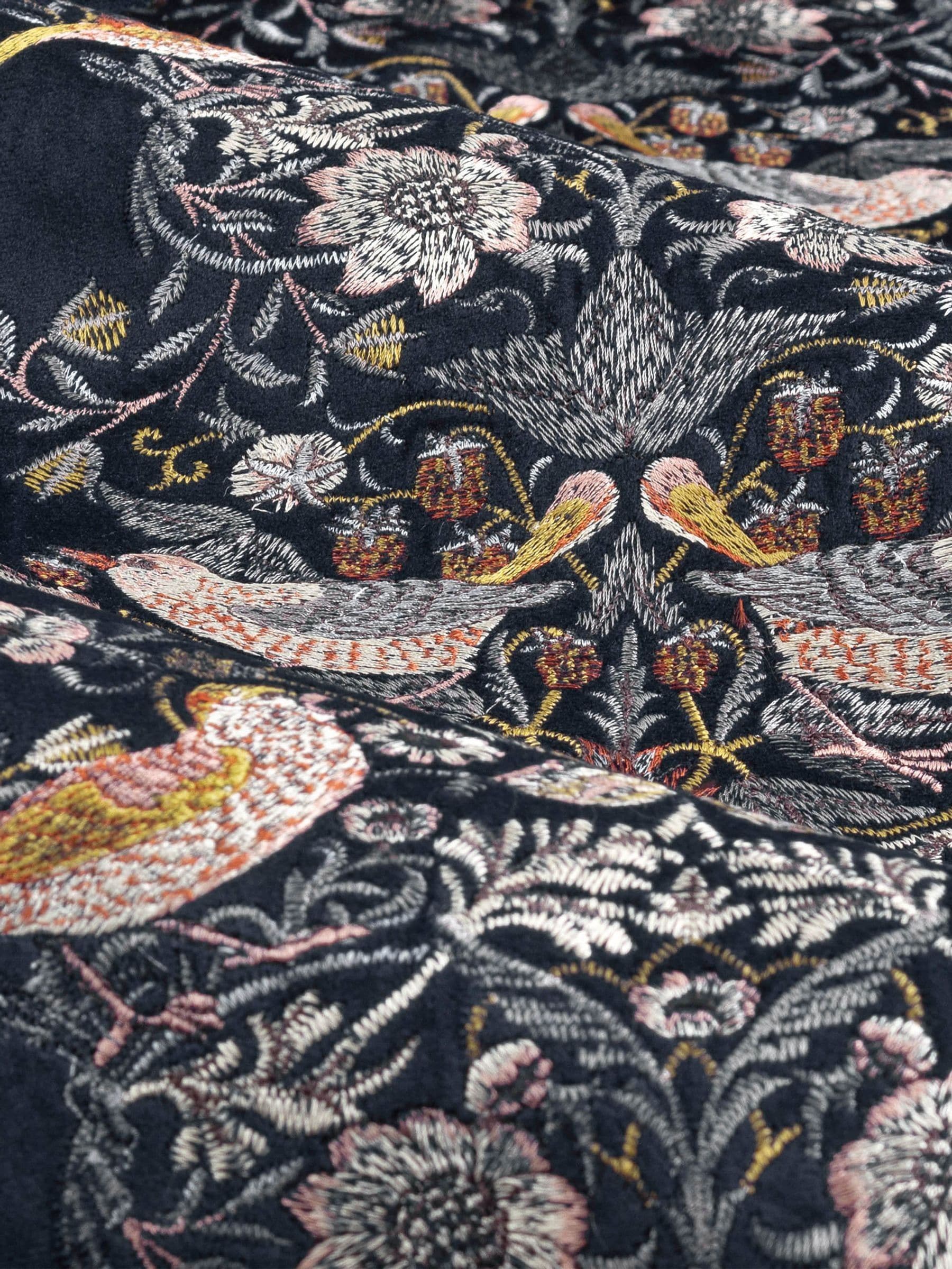 Morris & Co Indigo Strawberry Thief Embroidered Curtain 117x137cm (British brand)
