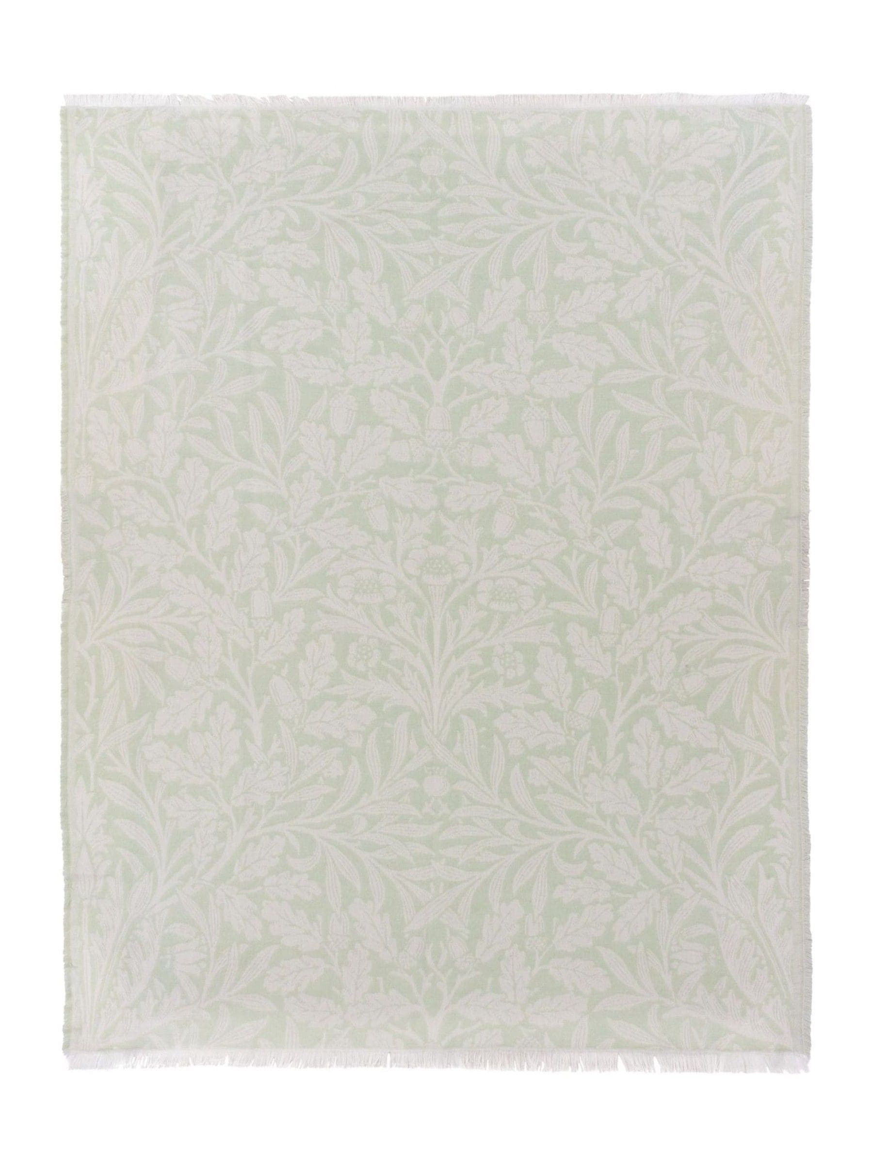 Morris & Co acorn tonal woven faux fur throw 170x130cm (British brand)