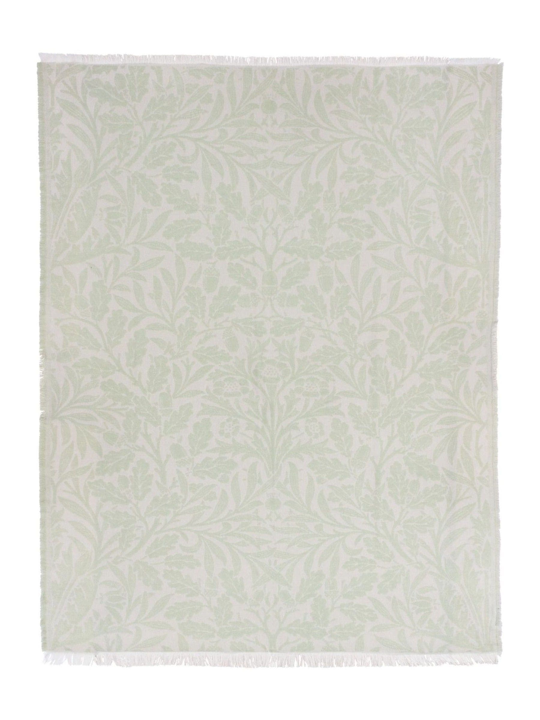 Morris & Co acorn tonal woven faux fur throw 170x130cm (British brand)