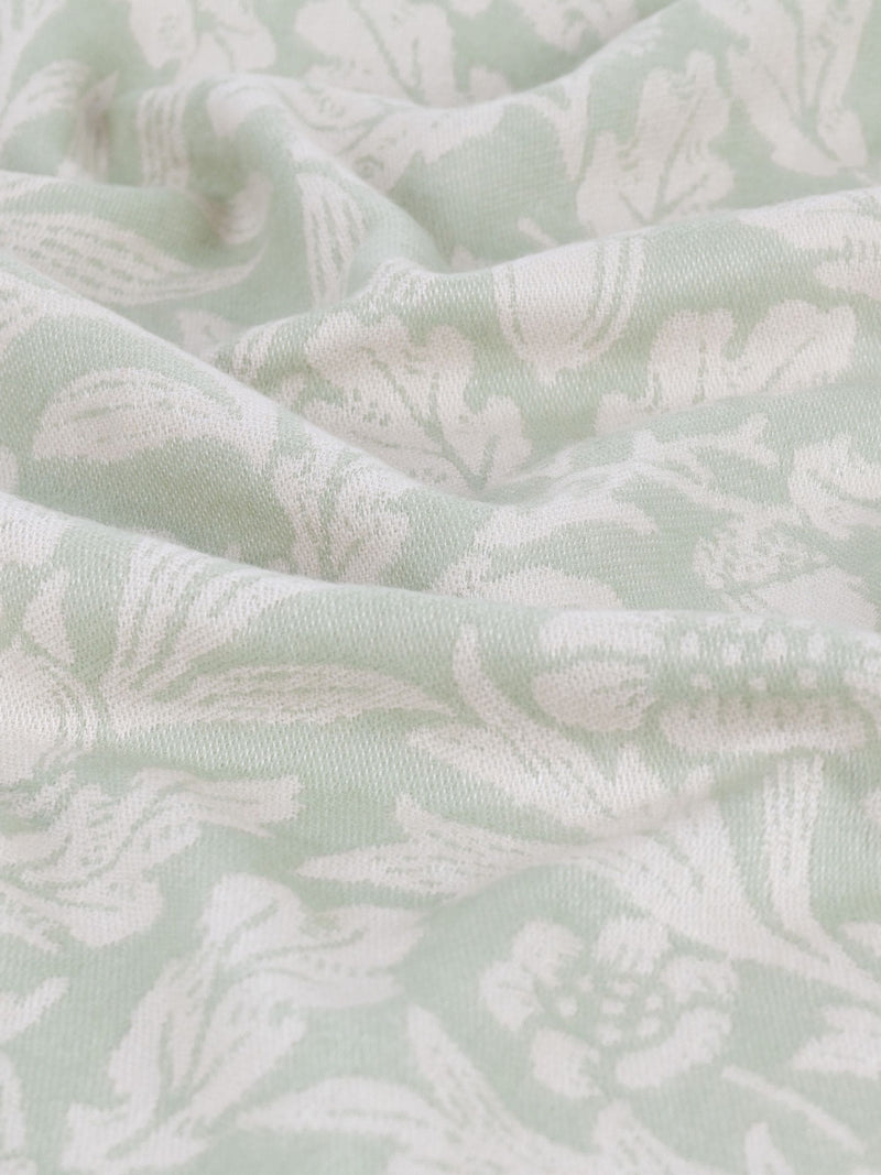 Morris & Co acorn tonal woven faux fur throw 170x130cm (British brand)