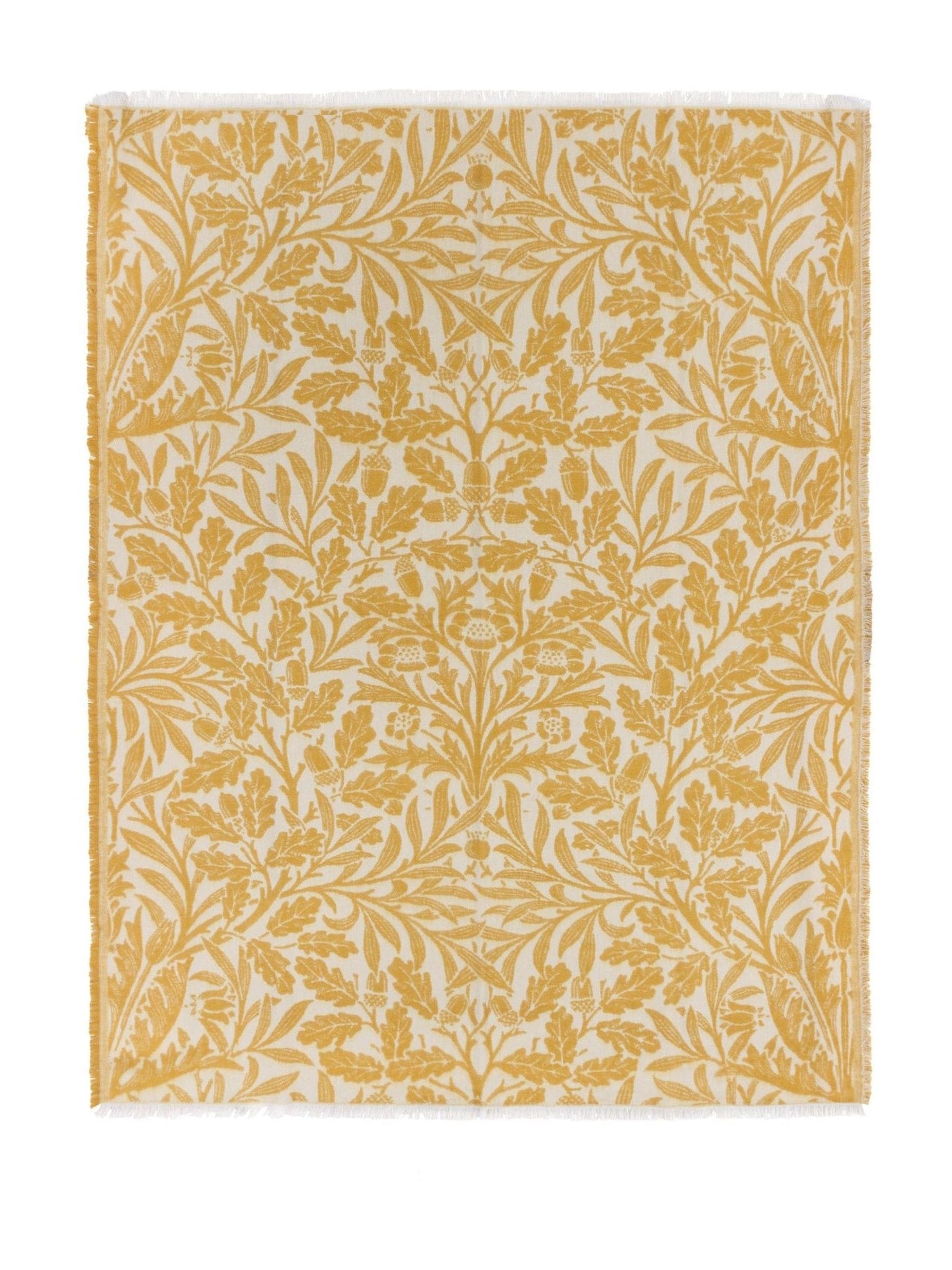 Morris & Co Acorn faux fur throw, imported from the UK