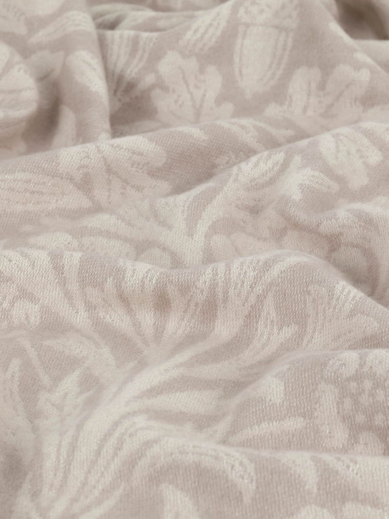 Morris & Co. marigold jacquard throw stone (British brand)