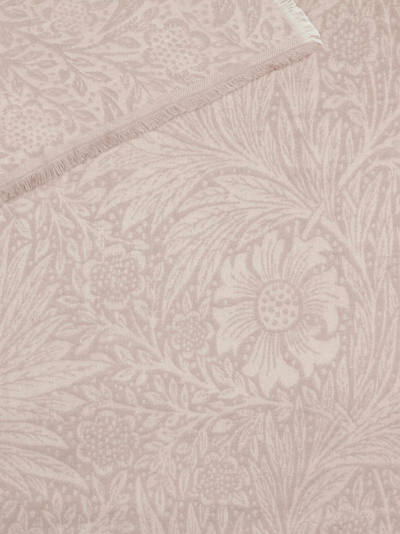 Morris & Co. marigold jacquard throw stone (British brand)