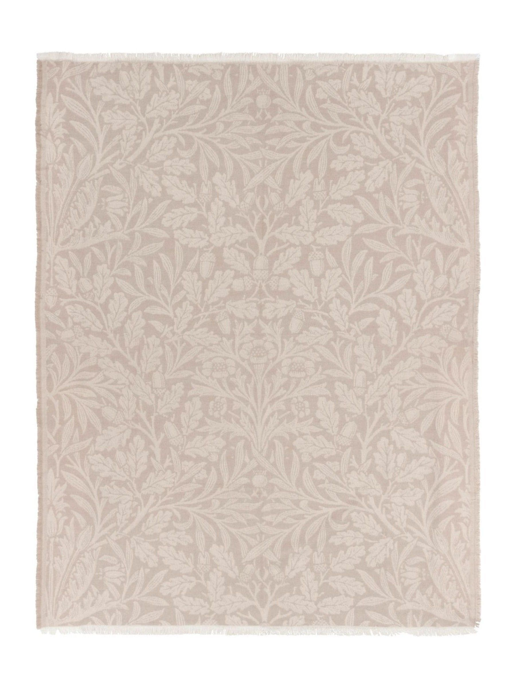 Morris & Co. marigold jacquard throw stone (British brand)