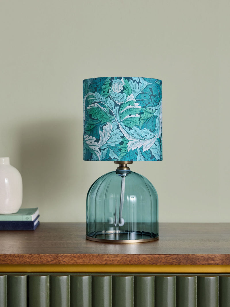 Clarke & Clarke Green Acanthus Dalby Table Lamp